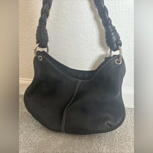 Ralph Lauren Black Leather Hobo Bag